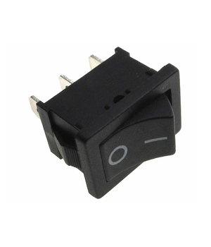 ROCKER SWITCH 6A/230V, 10A/125VAC 3pin, melns ON-ON

 CPR403Q.jpg