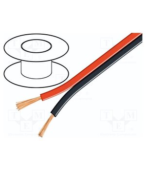 67740 Wire: loudspeaker cable; 2x4mm2; stranded; CCA; black-red mztRqkZ6Fq6y6VHId2g5JzCsimR3OhUfSr0jEbLhgNg