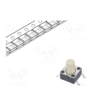 TL3301CF260QG Microswitch TACT; SPST-NO; Pos: 2; 0.05A/12VDC; SMT; none; 2.6N BcMRUxjhXKgHHnuUFnV54pEDuTQiXeELaGzIfrI-njM