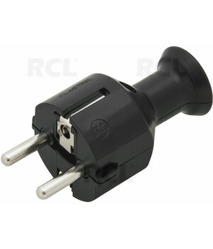 Galvenais AC 2pin spraudnis uz kabeļa, ar elektriskās zemes savienojumu, melns

 CKI191JT.jpg