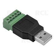 PLUG USB with contact block 5pin