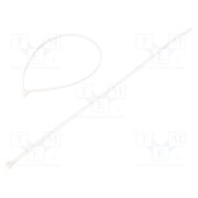 7TAG009570R0000 Cable tie; with a metal clasp; L: 203mm; W: 2.54mm; white; 80N dLxxaLtSc-J8RzdC3orfJQKmbuczYrTmT0dhepGNWhs