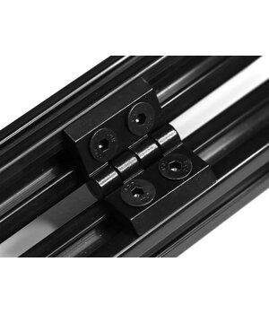 Melna cinka sakausējuma eņģe 2020 alumīnija profilam

 II22F62J+3.jpg