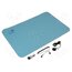 157KIT 6090 BLUE Mat: table set; ESD; L: 0.9m; W: 0.6m; Thk: 2mm; blue; 440°C ADvTD1bKduOZlbdVwNfrsEABD_GF1ar4WncBjBMGFco