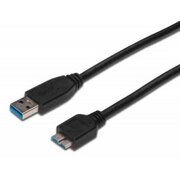 KABELIS USB(A) 3.0 - micro USB(B)  0.5m, 2x ekranas, ASSMANN