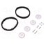 POLOLU 30T TRACK SET - WHITE Tracks; Kit: 4 wheels,nut x2,washer x2,screw x2; Shaft: D spring viHjTTSUoJ48ouvnmtBOfN8dPyak7SD9ZWWIXpnleJk