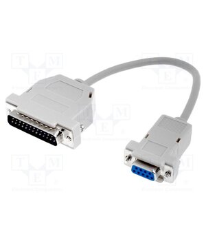 C-09G25W/0.25-P Cable; D-Sub 25pin plug,D-Sub 9pin socket; Len: 0.25m xoKamrQz9e6547BIeRxR5fGhhiPxGK65lkoyZqVu4o4