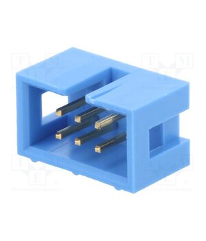 2-1761603-1 Connector: IDC; socket; male; PIN: 6; straight; THT; 2.54mm; 2x3; blue NGukEEWdrQz4a7Ow2n8f5RNd50JKEldGZsT-Q3zTubs
