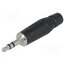 KS3PB Connector: Jack 3,5mm; plug; male; stereo; ways: 3; straight; black qLwqe8Zc6FayKybAagDjBJS5KtE5USRzsnIcaUApDZU