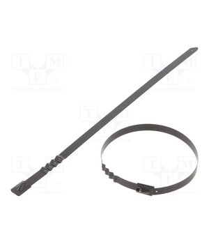 BCZ76-260 Cable tie; L: 260mm; W: 7.9mm; acid resistant steel AISI 316; wave -U4IO2qqnqpx6MM_tQJocVixmj2R3WgHENFvn3VhpNY