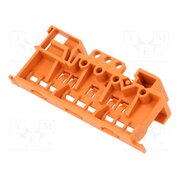 221-500 Mounting clamp; for DIN rail mounting; orange; 221 21IoWi_UaIJco46rsw0drFn8XcyI5f1ZdkeisVwaJwE