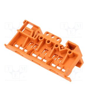 221-500 Mounting clamp; for DIN rail mounting; orange; 221 21IoWi_UaIJco46rsw0drFn8XcyI5f1ZdkeisVwaJwE