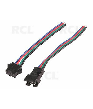 SASLĒGVIENOJUMS JST 4pin, vīriešu+sieviešu, komplekts, 100mm

 CJ7604L.jpg