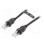 IBBBF Patch cord; RJ45 plug,both sides; U/UTP; 6; Cu; 1m; PVC; black BX0rEosI_WUMbgUzHH8uFWGAtfhzUK6hK8i1OidDr-c