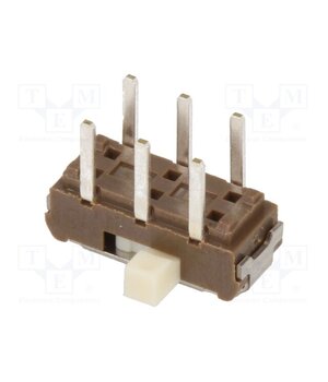 SSSS223200 Switch: slide; Pos: 2; DPDT; 0.3A/6VDC; ON-ON; THT; Leads: for PCB iy_SMqwSSOkRE56cxzE918aM_f4V5dopi_0O1G-kV0s