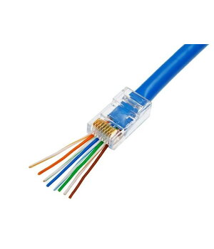 PLUG EZ-RJ-45 cat. 5E, apaļam cietajam serdeņam, caurspiežamajam kabelim

 CKI390KA+1.jpg