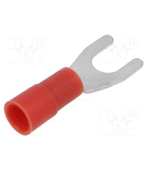 KNE_4-1/100 Tip: fork; M4; 0.5÷1mm2; crimped; for cable; insulated; tinned; red I72s6rr0tHTU-k4HQN4EFenZ7QBl4RS8qa5ijkJ1ZS4