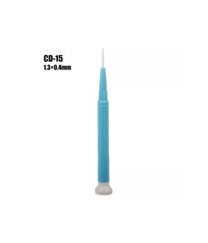 Keramiskais skrūvgriezis CD-15, antistatisks, nemagnētisks, plakans 1,3 x 0,4 mm

 IRATGA15.jpg