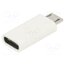 MICRO USB (M) TO USB-C (F) ADAPTER WHITE Accessories: adapter; white; USB B micro plug,USB C socket vjvJfiGdwIfF1yjAaON-Y-qt6YDY1798syJ-4XdQ6L0