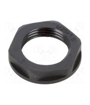166-50135 Nut; M20; polyamide 66; black; Thread: metric; Pitch: 1.5; -50÷135°C FkoufQnc173i9j5gfB1Bnh8ackF4HJj-DxzLCWIcPRQ
