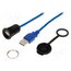1310-1002-04 Cable; USB 2.0,with protective cap; USB A socket,USB A plug; 2m sgtvpBrGUyeWFoApklGOvmXuR-3GqWVVx2VU4NCSO2k