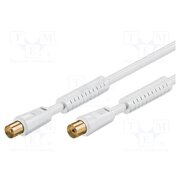 67276 Cable; 1.5m; coaxial 9.5mm socket,coaxial 9.5mm plug; white; 75Ω uz86QQId1QPLYUsVUOGUPQPDpvXDgGSdhxsXh_Sgc9s