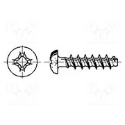 2000024 Screw; for plastic; 1.8x6; Head: button; Phillips; PH0; steel; zinc KwQyC49Ys8tVNGc1DkklhOn3cKiwmrusensw7ULv1H0