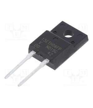 VS-15ETH06FP-N3 Diode: rectifying; THT; 600V; 15A; tube; Ifsm: 180A; TO220FP; 75ns ct1B3vuFL13MK-cQ9SvmJJ8nCAtaPlB7fer21h-7mCE