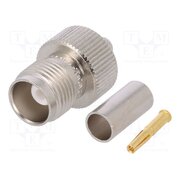 J01011A2265 Connector: TNC; plug; female; straight; 50Ω; crimped; for cable pEHVnkPzs_NQNe7iW-HGn1ZveViVuNZM0mRGLMvij6c