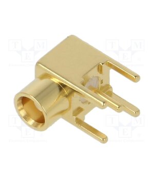 CONMCX002 Connector: MCX; socket; female; angled 90°; 50Ω; THT; on PCBs; PTFE T_qtTBVnbJ5gWlw-wDE0GCtgCLL3Xt9LbmLrVxUr1AU