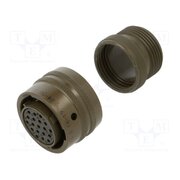PT06A1419S Connector: circular; plug; female; PT/451; 7.5A; 600V; PIN: 19; olive kq1eOxamWDka75iUL86b2Gpr2N5Z5fm4qAweD3uIGlc