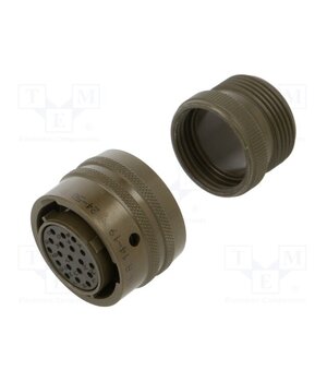 PT06A1419S Connector: circular; plug; female; PT/451; 7.5A; 600V; PIN: 19; olive kq1eOxamWDka75iUL86b2Gpr2N5Z5fm4qAweD3uIGlc