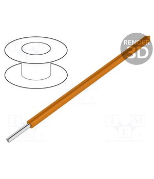 2842/1 OR005 Wire; HookUp Wire; 28AWG; wire; Cu; PTFE; orange; 250V; 30.5m; 100ft rSMnD7LAQpQbzYAaeXVO6pI2_zzNZV6fwfBSEA5X4d0