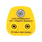 070-0021 Earthing plug; ESD; yellow; 1MΩ 84wlk8FvY2-o4yY0J2YUWRHkdiWQhmP1PQzOYD7yEn8