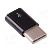 MICRO USB(F) TO USB-C(M) ADAPTER BLACK Accessories: adapter; black; USB B micro socket,USB C plug nZWuoEioBsoxoDLcAqYfJ3TReE7ETYPv2c278GYEKHs