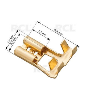 NEIZOLĒTS TERMINĀLS (sieviešu) 6,3 x 0,8 mm

 CAD06KG.jpg