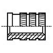 1386778 Threaded insert; brass; without coating; M4; BN 1054; L: 7.4mm xMgC-35sLGYxcqhnUFcl2zZyikIETQNAS7hBGE2Apow