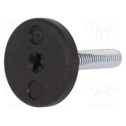 LX.25-SW13-M8X19-S Foot; rigid,with screwdriver slot,with lever; Base dia: 25mm; M8 xO26Dy0fb4mzGieM-QDr9lQf1uE4Zdz1AzPwgQ6cBXU