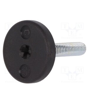 LX.25-SW13-M8X19-S Foot; rigid,with screwdriver slot,with lever; Base dia: 25mm; M8 xO26Dy0fb4mzGieM-QDr9lQf1uE4Zdz1AzPwgQ6cBXU