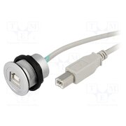 09454521912 USB socket; 22mm; har-port; -25÷70°C; Ø22.3mm; IP20; silver Cqv03HFziGcuqkzeBRTIjMUgANwXBM5f26AcXTAFCrc