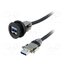 09454521974 USB socket; 22mm; har-port; -25÷70°C; Ø22.3mm; IP20; black; Len: 3m O13p3RR7xltk1ixHNYWtpENDHJLUdh07X0a3UaWNGNs