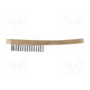 HT3B625 Brush; wire; steel; wood; 290mm; Number of rows: 5 L4YLP08fywlHbrh26zEO-WXNx73KytbuLPCVgsORZh0
