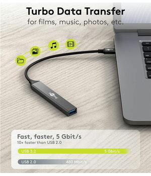 Datoru tīkla komutators - koncentrators USB 3.2 C-tips -> 3x USB A + 2x USB-C, 5 Gbit/s, 0,1 m

 AKOM24GB+3.jpg