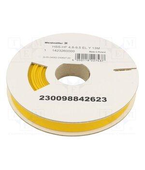 HSS-HF 4.8-9.5 EL Y13M Heat shrink sleeve; glueless; 2: 1; 9.5mm; L: 13m; yellow k8QAHPW3mosm4f0ApkwArhEGH5cTRaFn3-Ac_7TViCw