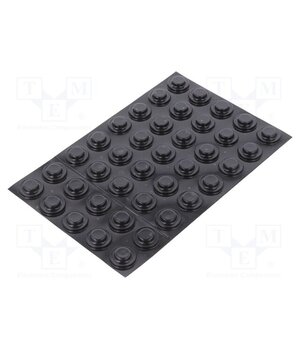 7000002023 Self-adhesive foot; H: 4.7mm; black; polyurethane; Dim: Ø15.9mm 2K0Z2IBxWYAkLaGBAW6OrKi5T6Ia2W5tMZqn8vpaF-0