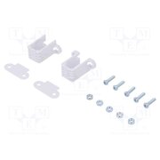 MINI PLASTIC GEARMOTOR BRACKET PAIR TALL Bracket; white; plastic; 19mm; 2pcs. 9U4TPOQ7fHn_btoPtd7isBTpOFefDiDNwxr4xR0JLEk