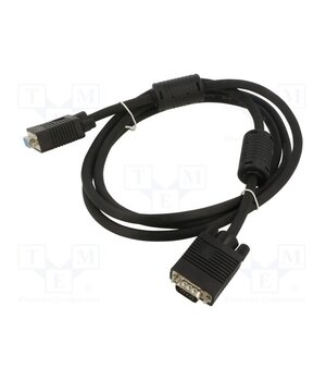 KABSVGA M/F 1.8M AL-OEM-11 Cable; D-Sub 15pin HD socket,D-Sub 15pin HD plug; black; 1.8m 3jMgtoDHoyAEf2aFUKnxXM3kgKsObRyZI7qo1sdYmfc