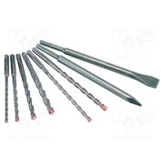 0000500008100 Drill set; for concrete; steel; F4 FORTE; Holder: SDS-Plus®; 8pcs. vChdvlqiNkd88YRhqSsEbfmJX4hrBnwrTBgxiq0LUg8