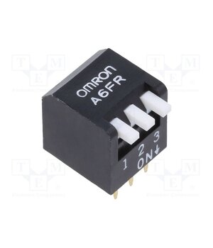 A6FR-3104 Switch: DIP-SWITCH; Poles number: 3; OFF-ON; 0.025A/24VDC; Pos: 2 u63e6_v0iHA21dPnkInDYoLtVKqg9UHBxg8OroLlRa0