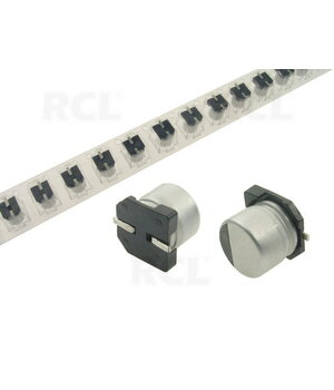 SMD ESR elektrolītiskais kondensators 100 µF 16 V, ø6,3 × 5,4 mm

 KMExxx_E.jpg